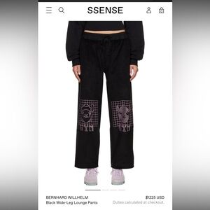 BERNHARD WILLHELM 
Wide-Leg Lounge Pants - Black